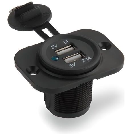 Adaptateur Prise 2 Ports USB Allume Cigare Chargeur 12V Pour Auto Voiture