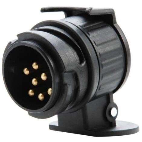 ADAPTATEUR PRISE ATTELAGE Remorque caravane TRACTEUR 13 PLOT - 7 broches pole