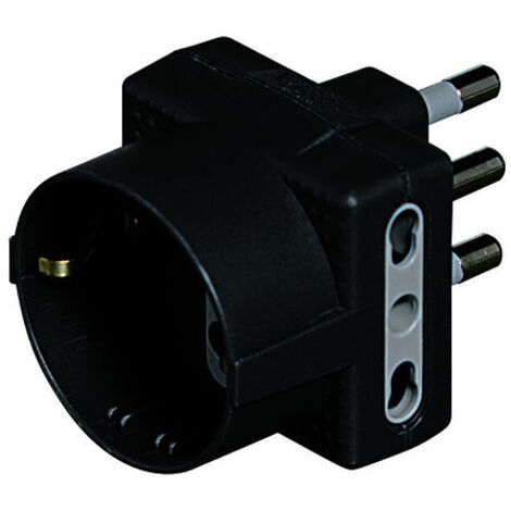 Adaptateur prise bticino S3611GE 16 A 250 V anthracite