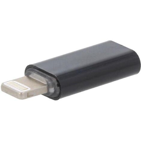 Adaptateur prise Lightning USB C Femelle noir Cablexpert