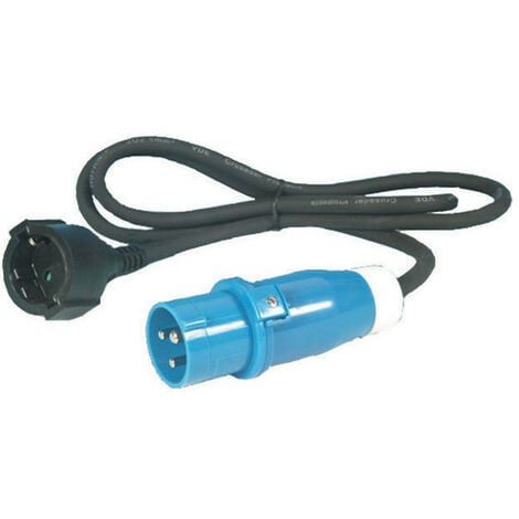 Adaptateur bleu 32A Tesla pour prise P17 32A