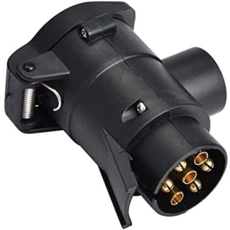 Adaptateur Prise Remorque 7 13 Broches Convertisseur Connecteur Attelage Caravane 12V