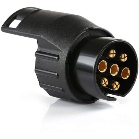 Adaptateur Prise Remorque Étanche 7 Broches vers 13 Broches – Accessoire Universel pour Voiture, Camion et Remorquage
