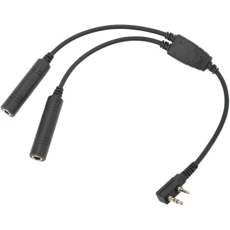 Adaptateur Radio 2 Broches K Mâle vers Connecteur U 174/U pour Casque Baofeng - Câble d'Extension