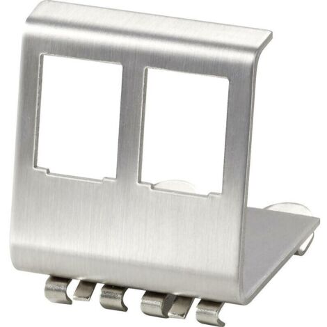 Adaptateur rail DIN 2 pièces blanc en acier inoxydable A809522