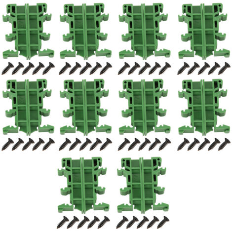 Adaptateur Rail DIN C45 35mm pour PCB - Support de Montage - 10 Ensembles