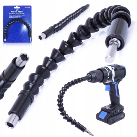 ADAPTATEUR RALLONGE FLEXIBLE 1/4 30 cm POUR PERCEUSE-VISSEUSE