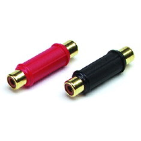 Adaptateur RCA femelle femelle - 1 Rouge 1 Noir