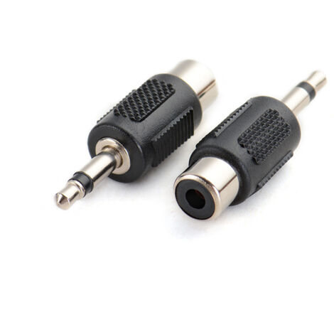 Adaptateur RCA mâle 3,5 mm stéréo femelle vers RCA mono audio vers RCA femelle