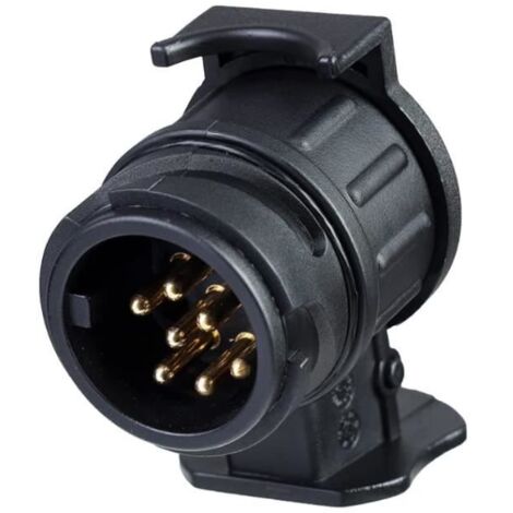 Adaptateur Remorquage 13 Broches vers 7 Broches, Adaptateur Prise Remorque Attelage, Connecteur Convertisseur Prise Remorque 12V,