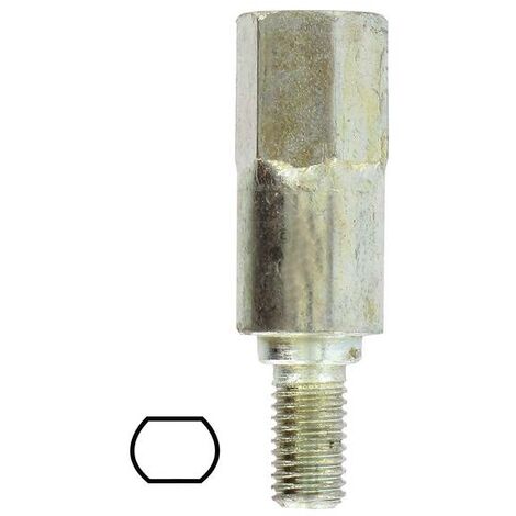 Adaptateur renvoi d'angle débroussailleuse universel – Accessoire pour performance optimisée – Compatible avec modèles variés – Filetage 5.5mm