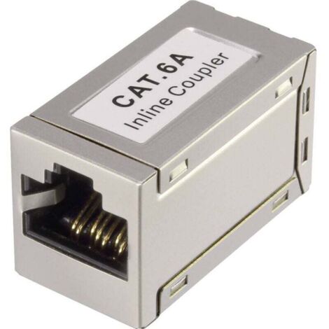 Adaptateur réseau informatique Trywise RJ45 CAT 6a [1x RJ45 femelle - 1x RJ45 femelle] blanc S418711