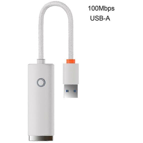 Adaptateur réseau USB Ethernet 10/100Mbps, USB C vers RJ45, convertisseur USB A vers Ethernet filaire pour ordinateur portable, PC, prise réseau rapide plug-and-play.
