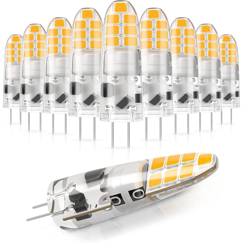 KZQ - Ampoule led, 2W (équivalent halogène 20W), blanc chaud 3000K, 12V, non dimmable, petite ampoule à économie d'énergie pour hotte de