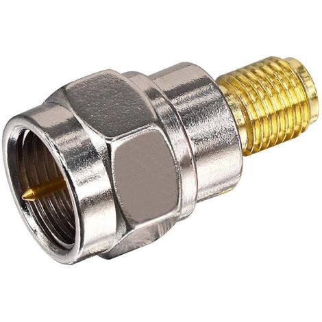 Adaptateur RF Coaxial F Mâle vers SMA Droit, Connecteur F à SMA
