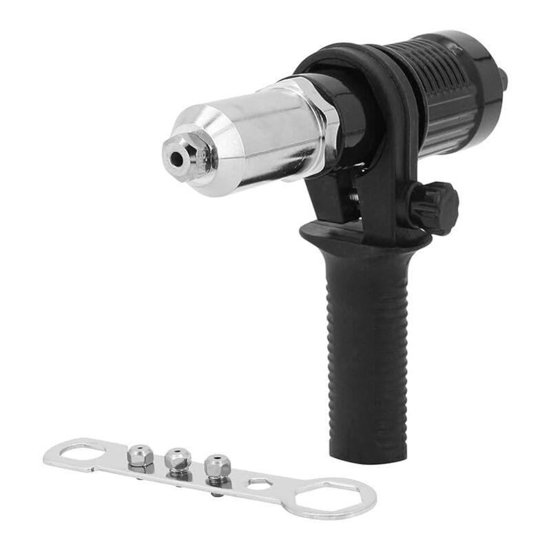 Adaptateur Riveteuse, Kit d'adaptateur de Pistolet à Riveter pour Perceuse électrique sans Fil, Pistolet à Riveter électrique Rivetage Outil