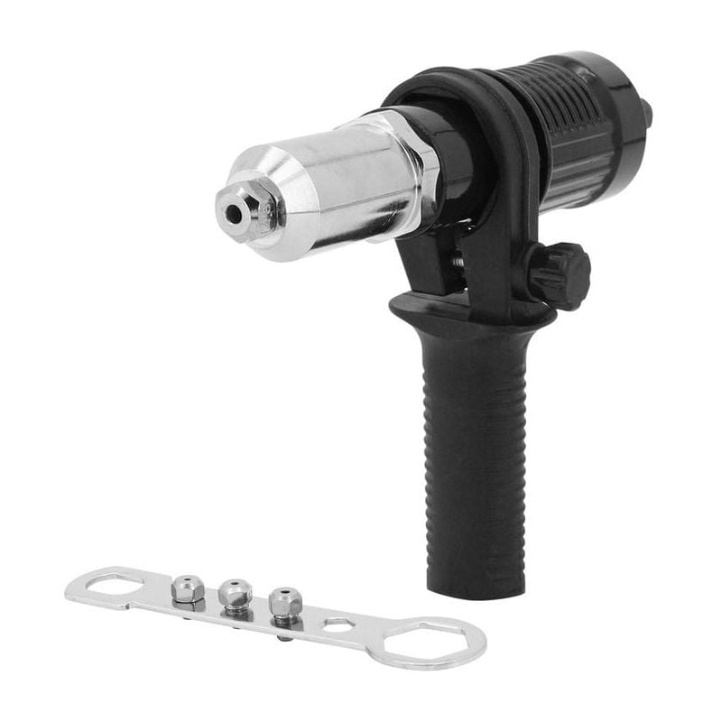 SNQ - Adaptateur Riveteuse , Kit d'adaptateur de Pistolet à Riveter pour Perceuse électrique sans Fil, Pistolet à Riveter électrique Rivetage Outil