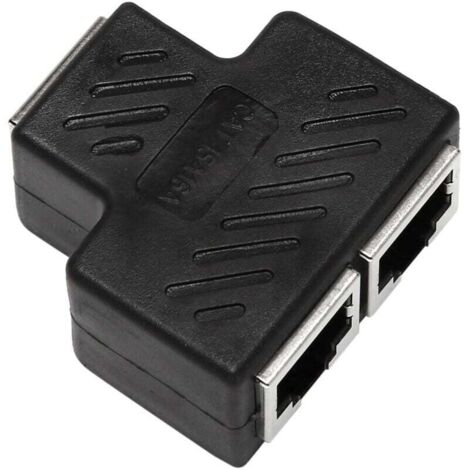 Adaptateur RJ45 2 Ports Prise Ethernet Réseau LAN Connecteur Rallonge Lot 1 Pièce