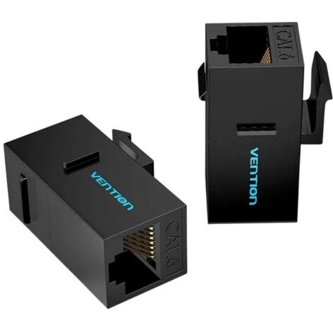 Adaptateur rj45 connecteur ipgb0-5 cat6 utp/ rj45 femelle - rj45 femelle/ 5 pcs/ noir
