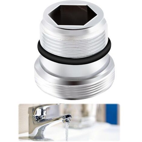Adaptateur Robinet Mitigeur M18.5 à M22, Connecteur de Robinet en Métal pour Connecter les Aérateurs au Robinet
