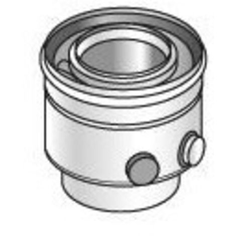 Adaptateur Rolux Condensation D80M/125M-80F/125F PPTL/galva - Ubbink