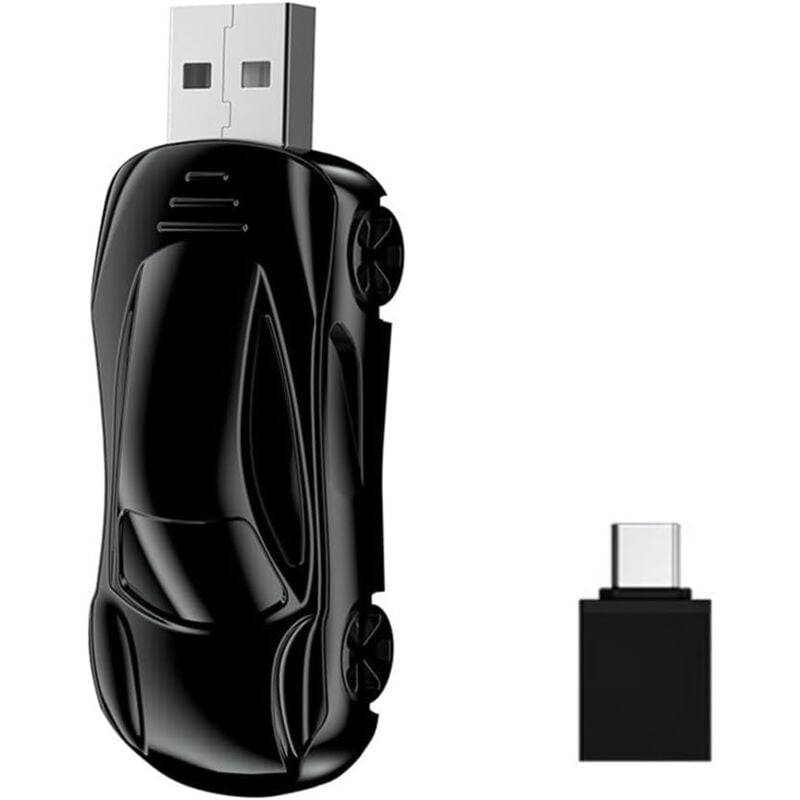 Adaptateur sans Carplay Android Auto 2 en 1, Adaptateur de Voiture sans USB de Type C pour Convertir Android Auto Filaire en sans