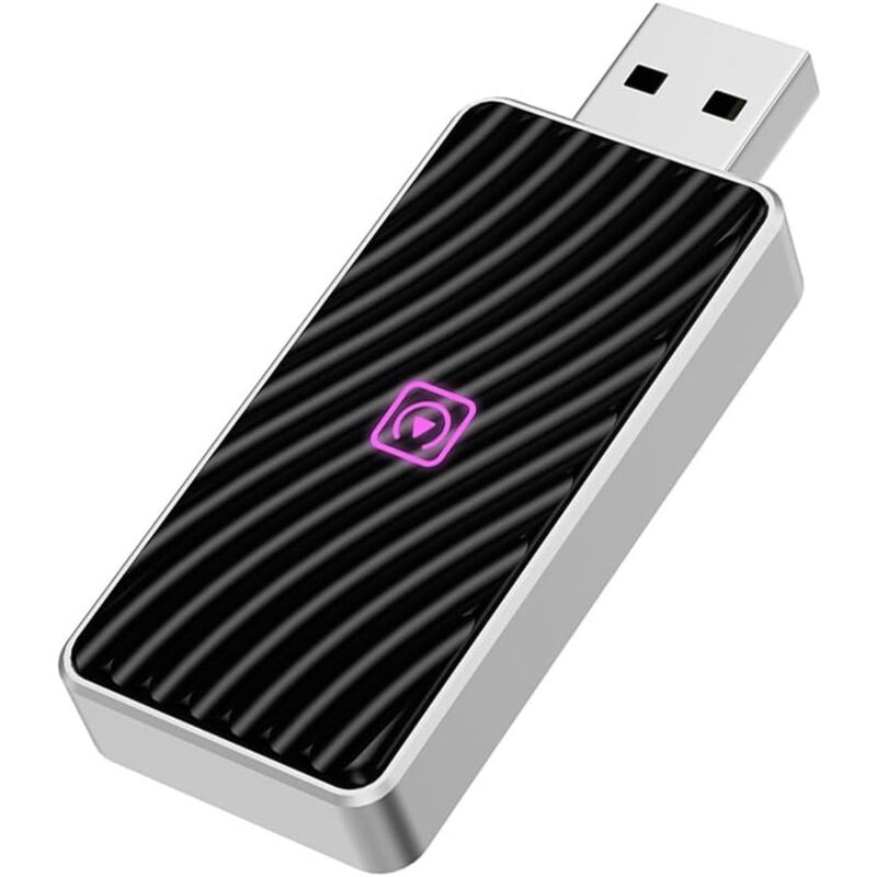 Adaptateur sans fil 2 en 1 pour voiture Android - Adaptateur Carplay sans fil pour Apple et téléphone Android - Mini Carplay stable et rapide - Plug