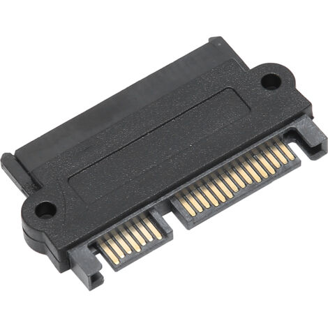 Adaptateur SAS vers SATA 15 broches SFF8482 pour disque dur et carte mère, boîtier plastique noir (10310)