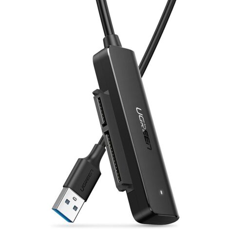 Adaptateur SATA III 3.0 vers disque dur SSD USB 2,5'' - Noir