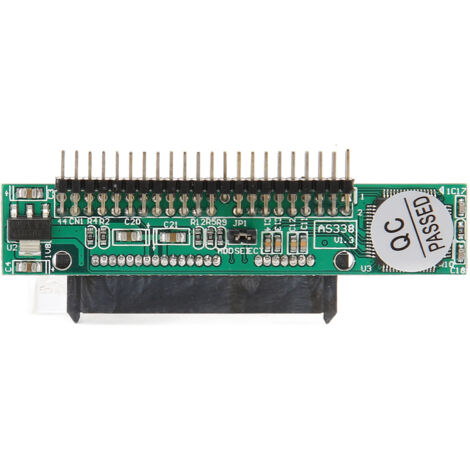 Adaptateur SATA vers IDE Professionnel 1,5 Gbs - Convertisseur Serial ATA Femelle vers 44 Broches IDE Mâle pour Disque Dur CD DVD ATA 133