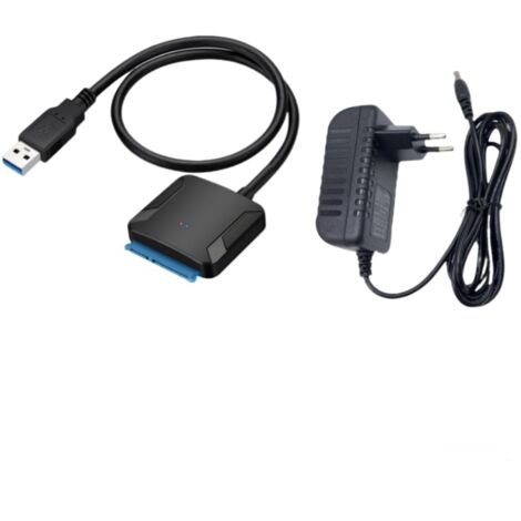 Adaptateur SATA vers USB 3.0 pour disques durs 2,5 et 3,5 pouces, câble de conversion SATA III externe