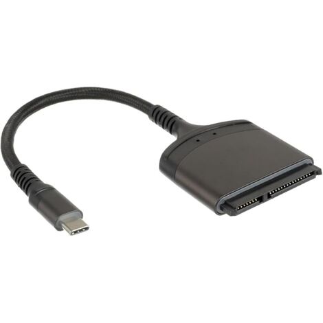 Adaptateur SATA vers USB C, TYPE-C vers 2,5" SATA 22 broches Adapter Cable pour disque dur 2,5" SSD ordinateur portable