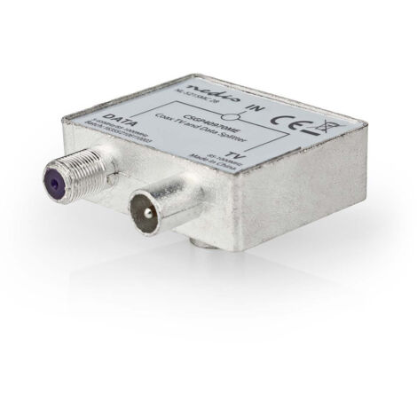 Adaptateur satellite et antenne f hona iec coax hane iec coax hona nickel platerad 75 ohm rak metal metal silver 1 st verrouillage
