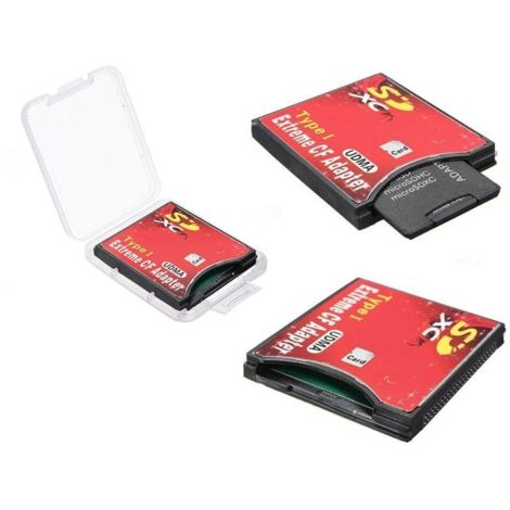 Adaptateur SD SDHC SDXC SD 3.0 vers Compact Flash CF pour Ordinateur ou appareil photo CANON ou NIKON