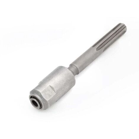 Adaptateur SDS Max vers SDS Plus, acier 40Cr, convertisseur de perçage rapide pour marteaux de démolition et marteaux perforateurs (argenté) - Perceuse