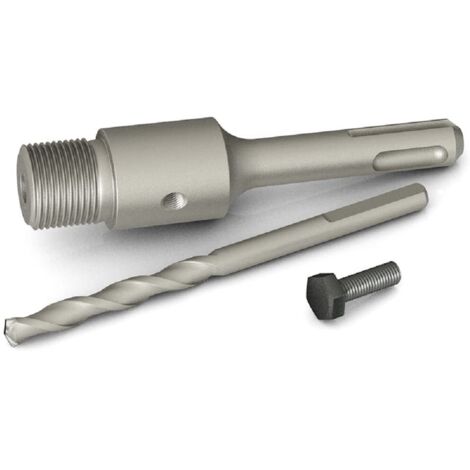 Adaptateur SDS Plus 110mm + Foret de Centrage, pour Scie à Cloche Trépan Couronne Carotteuse