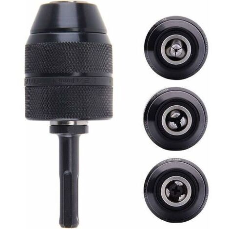 Adaptateur SDS Plus 2-13 mm Mandrin de perçage auto-serrant à dégagement rapide Mandrin de perçage sans clé professionnel robuste 1/2-20 UNF à dégagement rapide avec adaptateur SDS