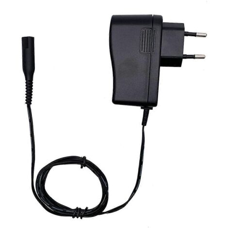 Adaptateur secteur 12 V 0,4 A pour tondeuse à barbe électrique Braun, prise UE - Noir