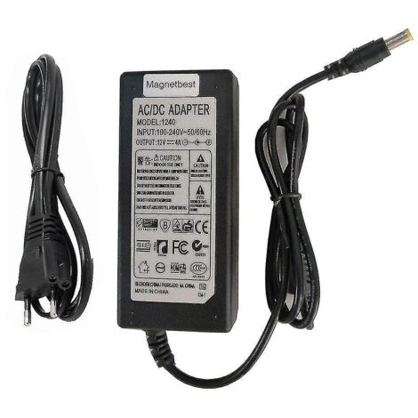 Adaptateur secteur 12 V 4 A, prise jack 5 mm, compatible avec les claviers de piano numérique Korg KA310, KA320, X50, SP170, SP170S, AD-12A, 180, MR-1000 et EK50.
