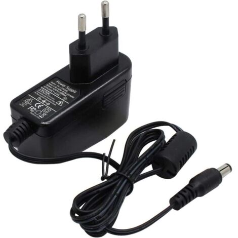 Adaptateur secteur 12V 1A DC pour caméra de sécurité IP/CCTV, cordon d'alimentation AC vers DC, chargeur, sortie DC 12V 1000mA, entrée AC 100V-240V/50 ou 60Hz/0.4A Max, prise UE, noir -DPZO