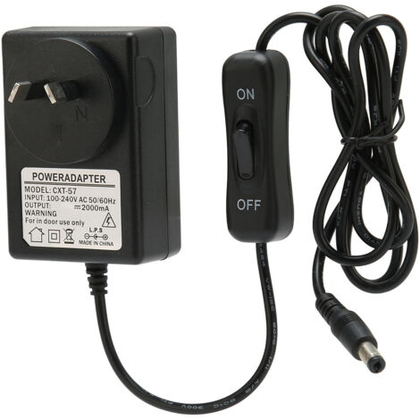 Adaptateur Secteur 12V 2A 24W pour Découpeuse à Mousse, Alimentation 100‑240V avec Fiche AU