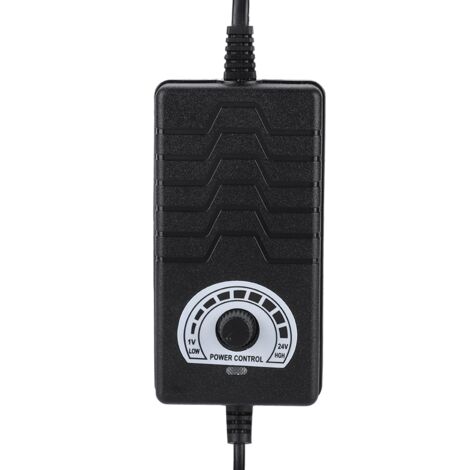 Adaptateur Secteur 48W 2A 1-24V Réglable pour Contrôle de Vitesse Moteur, Prise EU 100-240V