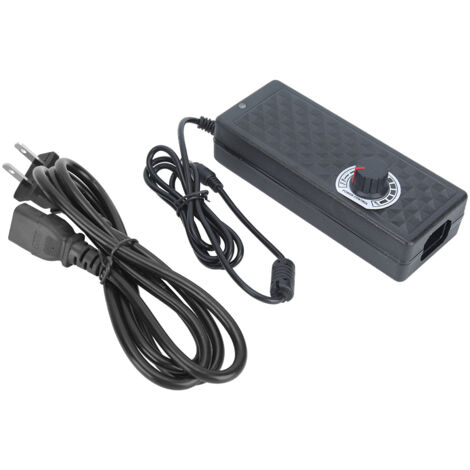 Adaptateur Secteur 9-24V 5A Haute Puissance avec Régulation de Vitesse et Tension - Prise US 110-240V AC