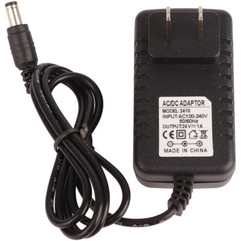 Adaptateur Secteur DC 24V 1A Compatible Polisseuse à Ongles, Prise US 100‑240V