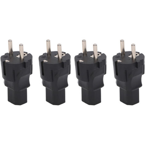 Adaptateur Secteur EU vers IEC C13 Professionnel 4 Pièces - Pour Ordinateur Portable Imprimante 100-250V