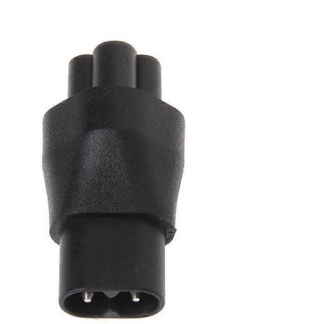Adaptateur secteur IEC 320 C5 femelle 3 broches vers C8 mâle 2 broches