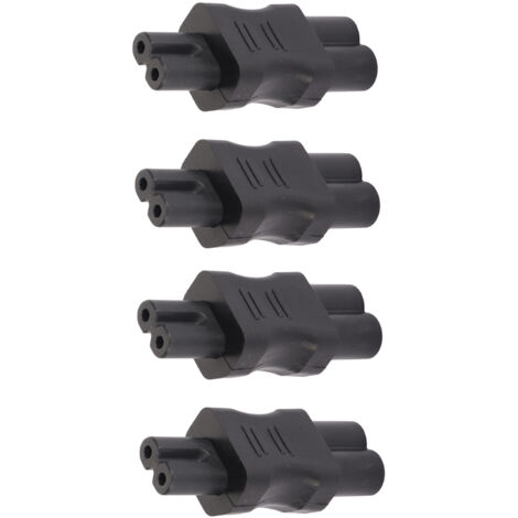 Adaptateur Secteur IEC320 C6 vers C7, 4 Pièces pour PC Portable, Serveur et Équipements Réseau, Convertisseur de Cordon d'Alimentation