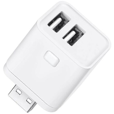 Adaptateur secteur mini USB WiFi Tuya à 2 prises 5V