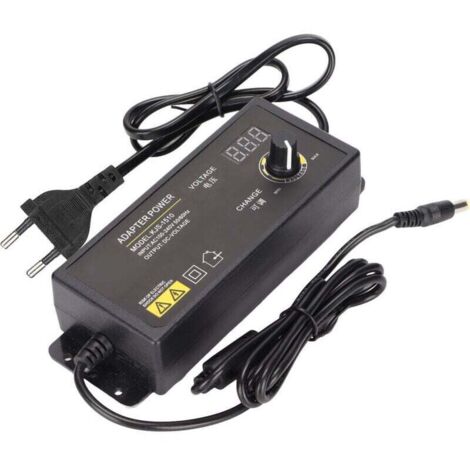 Adaptateur Secteur Réglable 90 W – Tension 3-36 V, Affichage LED Numérique, Entrée 100-240 V UE