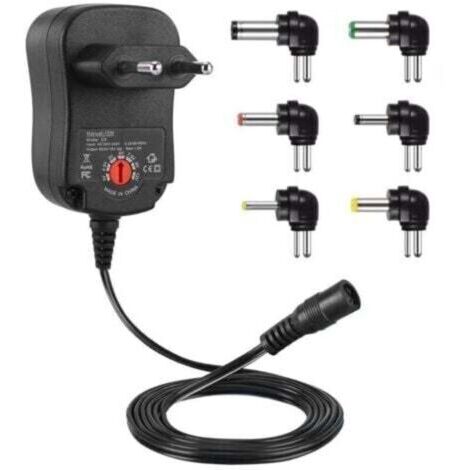 Adaptateur Secteur Universel 12W VTech Kidimagic Starlight Kidi LightShow Party Sorio - Transformateur DC 220V avec 6 Embouts pour Routeurs, Caméras, Haut-parleurs